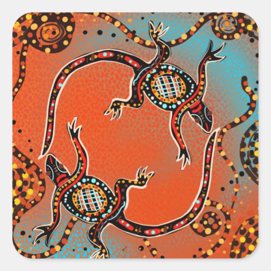 オーストラリア美術 スクエアシール (正面)