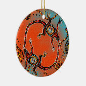 オーストラリア美術 セラミックオーナメント (右)