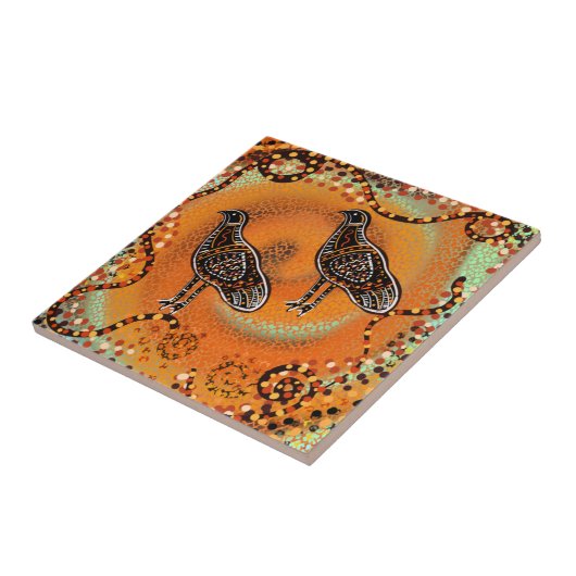 オーストラリア美術 タイル (側面)