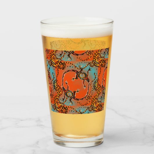 オーストラリア美術 タンブラーグラス (ドリンク正面)