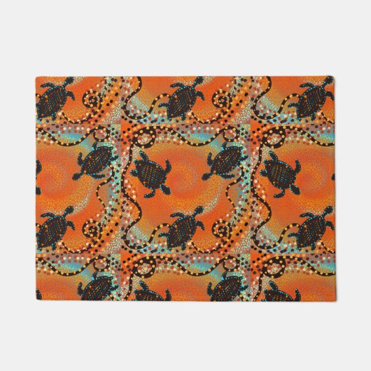 オーストラリア美術 ドアマット (正面)