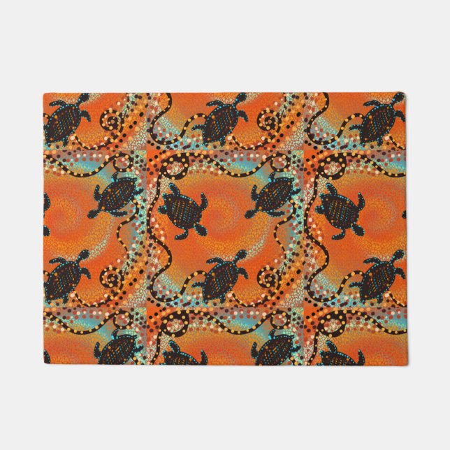 オーストラリア美術 ドアマット (正面)