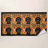 オーストラリア美術 ビーチタオル (正面)