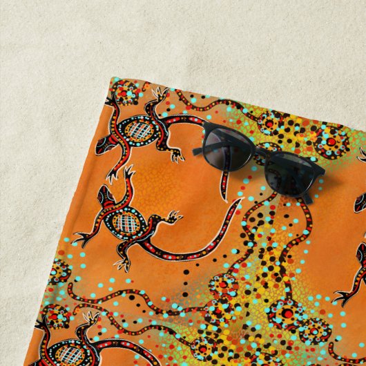 オーストラリア美術 ビーチタオル (インサイチュ)