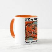 オーストラリア美術 マグカップ (正面左)