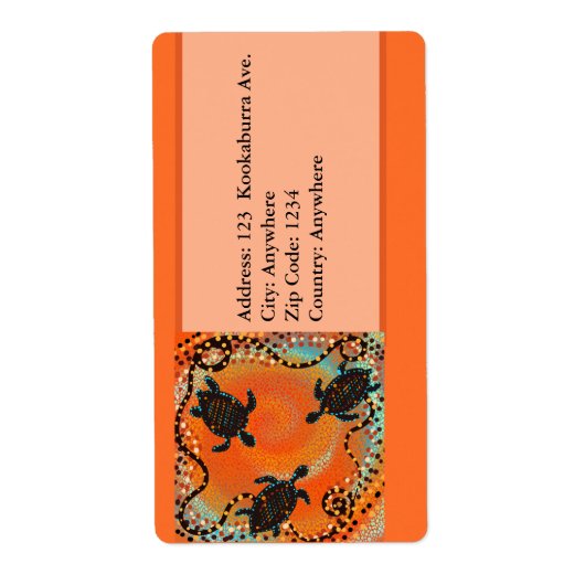 オーストラリア美術 ラベル (正面)