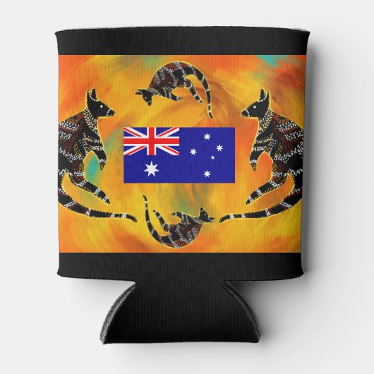 オーストラリア美術 缶クーラー (正面)