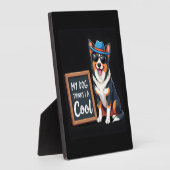 オーストラリア考えの飼い犬が犬にクール向かう フォトプラーク (側面)