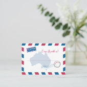 オーストラリア航空便エスコート/シー結婚ティングカード プレイスカード (スタンド正面)