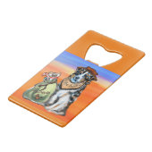 オーストラリア表現羊飼い クレジットカード栓抜き (正面アングル)