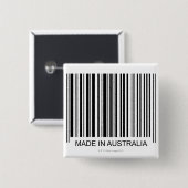 オーストラリア製 缶バッジ (正面&裏面)