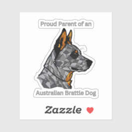 オーストラリア誇りを持った産のガラガラ犬の親 シール