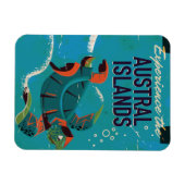 オーストラリア諸島のヴィンテージ旅行を体験する マグネット (横)