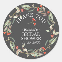 オーストラリア赤フローラサンキューユーブライダルシャワーグレイ