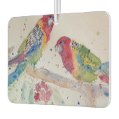 オーストラリア赤ロセラパラロットバードウォーターのカラーアート カーエアーフレッシュナー (左)