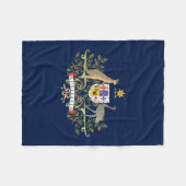 オーストラリア軍服 フリースブランケット (正面(横))