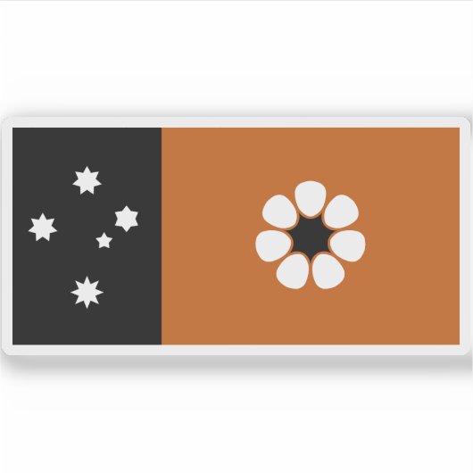 オーストラリア連邦北部の州旗 シール (正面)