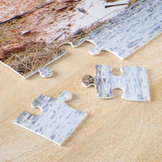 オーストラリア遊の混乱に巻き込まれたEMUとCHICKS ジグソーパズル (側面)