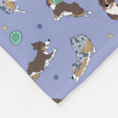 オーストラリア遊シェパードおもしろいフリースブランケット フリースブランケット (角)