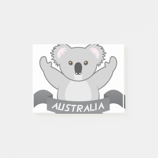 オーストラリア野生生物をサポートAustralia Strong ポストイット (正面)