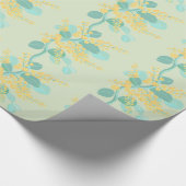 オーストラリア銀のガラガラの花 ラッピングペーパー (角)