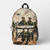 オーストラリア陸軍足兵士バックパック プリントバックパック (正面)