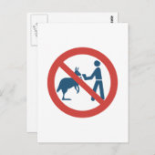 オーストラリア食べ物を与えのKangaroosの看板を使用しない ポストカード (正面/裏面)