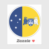 オーストラリア首都地域国旗のステッカー シール (シート)