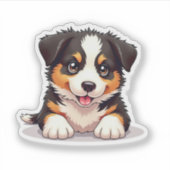 オーストラリア魅力的のシェパード・アップ、3Dふわふわ、 シール (正面)