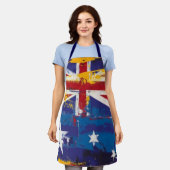 オーストラリア魅力的 エプロン (着用した状態)