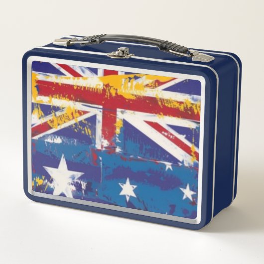 オーストラリア魅力的 メタルランチボックス (正面)