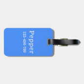 オーストラリア鮮やかの羊飼い犬 | ラゲッジタグ (裏面横)