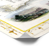 オーストラリア1851の地図 ポスター (角)