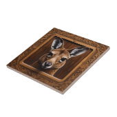 オーストラリア3Dウッドプリントカンガルー タイル (側面)