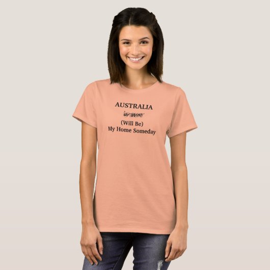 オーストラリア いつの日か帰郷 Tシャツ (正面フル)