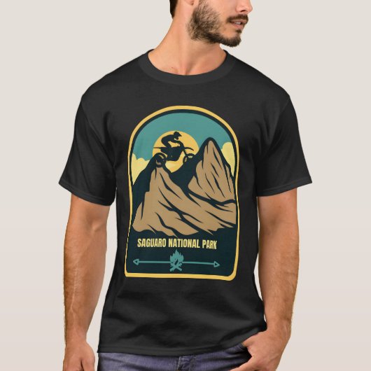 オーストラリア�の果てしなく続くサグアーロ Tシャツ (正面)