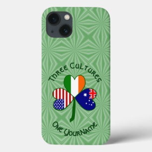 オーストラリア アイルランド アメリカ シャムロック 個人名入れ iPhone 13ケース