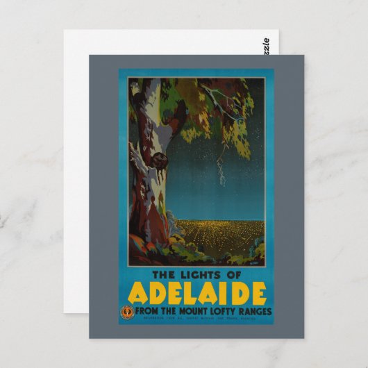 オーストラリア・アデレードがヴィンテージ旅行ポスターを復元 ポストカード (正面/裏面)