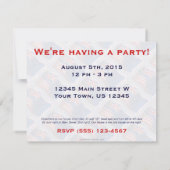 オーストラリア·アメリカン·ウェーブ旗 招待状 (裏面)