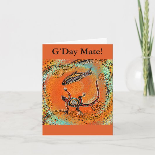 オーストラリア アート カード (正面)