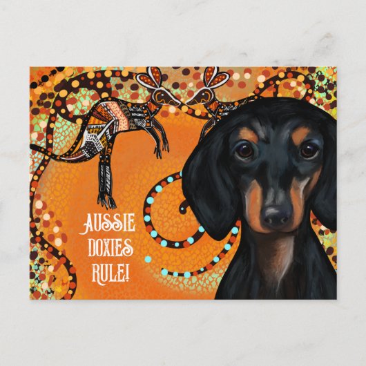 オーストラリア アート ポストカード (正面)