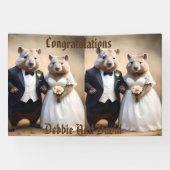 オーストラリア・ウォンバットのオーストラリア結婚結婚式 横断幕 (横)