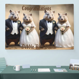 オーストラリア・ウォンバットのオーストラリア結婚結婚式 横断幕
