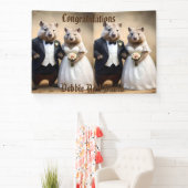 オーストラリア・ウォンバットのオーストラリア結婚結婚式 横断幕 (インサイチュ)