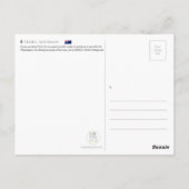 オーストラリア，ウルル ポストカード (裏面)