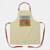 オーストラリア |エアーズロックカンガルー エプロン (正面)