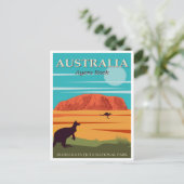 オーストラリア・エアーズ・ロック、ウルル・カタ・ジュタ・ナショナル ポストカード (スタンド正面)