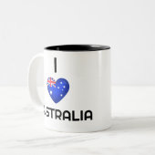 オーストラリア，オーストラリア国旗，オーストラリア国，オーストラリア ツートーンマグカップ (正面左)