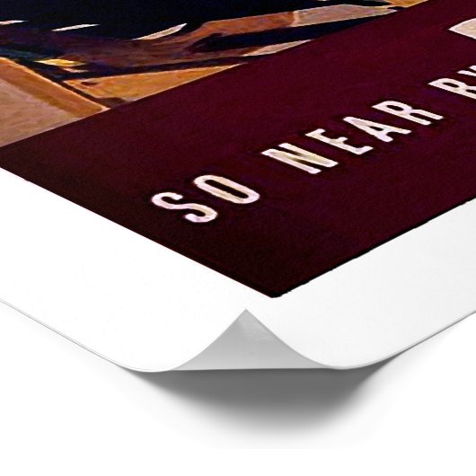 オーストラリア、カップル楽しむオンテラス、ヴィンテージ旅行 ポスター (角)