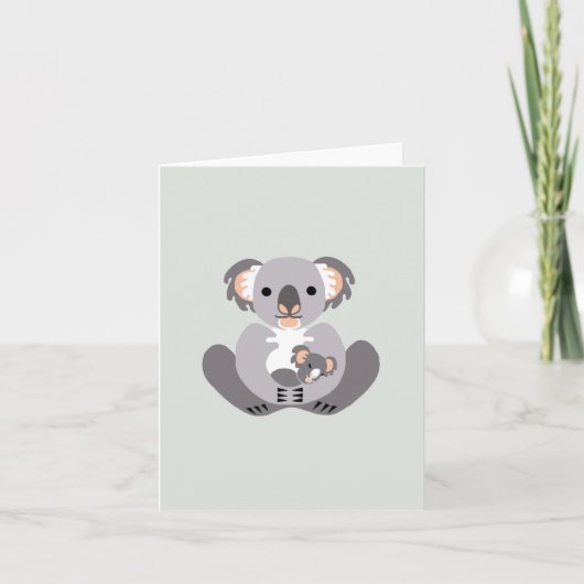 オーストラリア – カドリーKOALA – 野生生物 – 自然グリーン カード (正面)